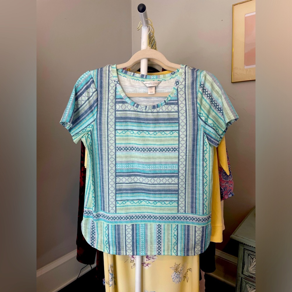 Christopher Banks Short Sleeve Top Sz S NWT